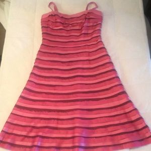 BCBGMaxAzria silk pink bodycon summer dress 10